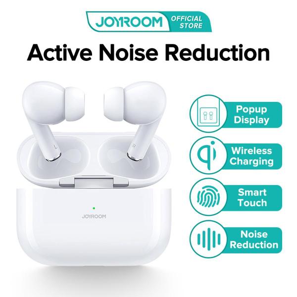 Joyroom JR-T03S Pro Wireless Earbuds with ANC Noise Cancellation - White
