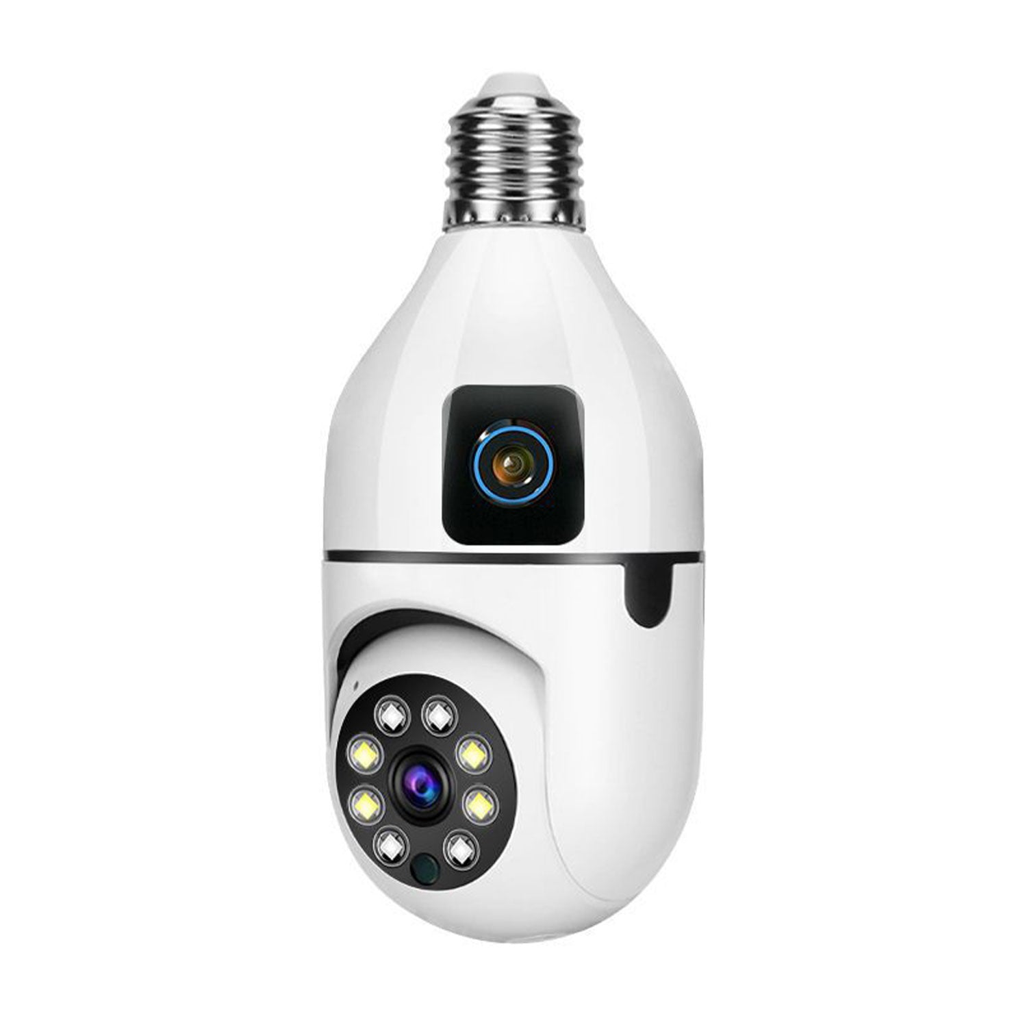 SPEED-X SPE27-2 Dual Lens Bulb Camera - 1080P WiFi Panoramic Night Vision & Motion Detection