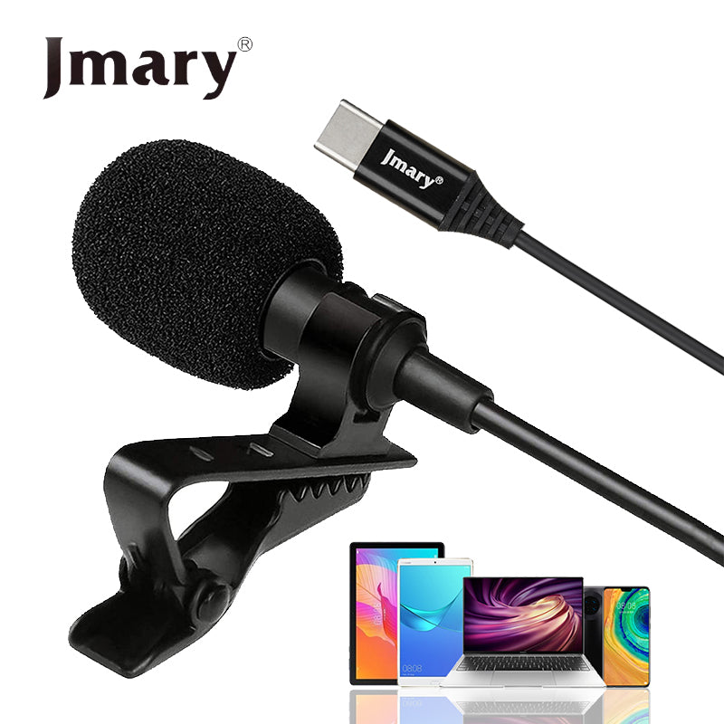 JMARY MC-R2 Type-C Lavalier Microphone for Clear Audio Recording