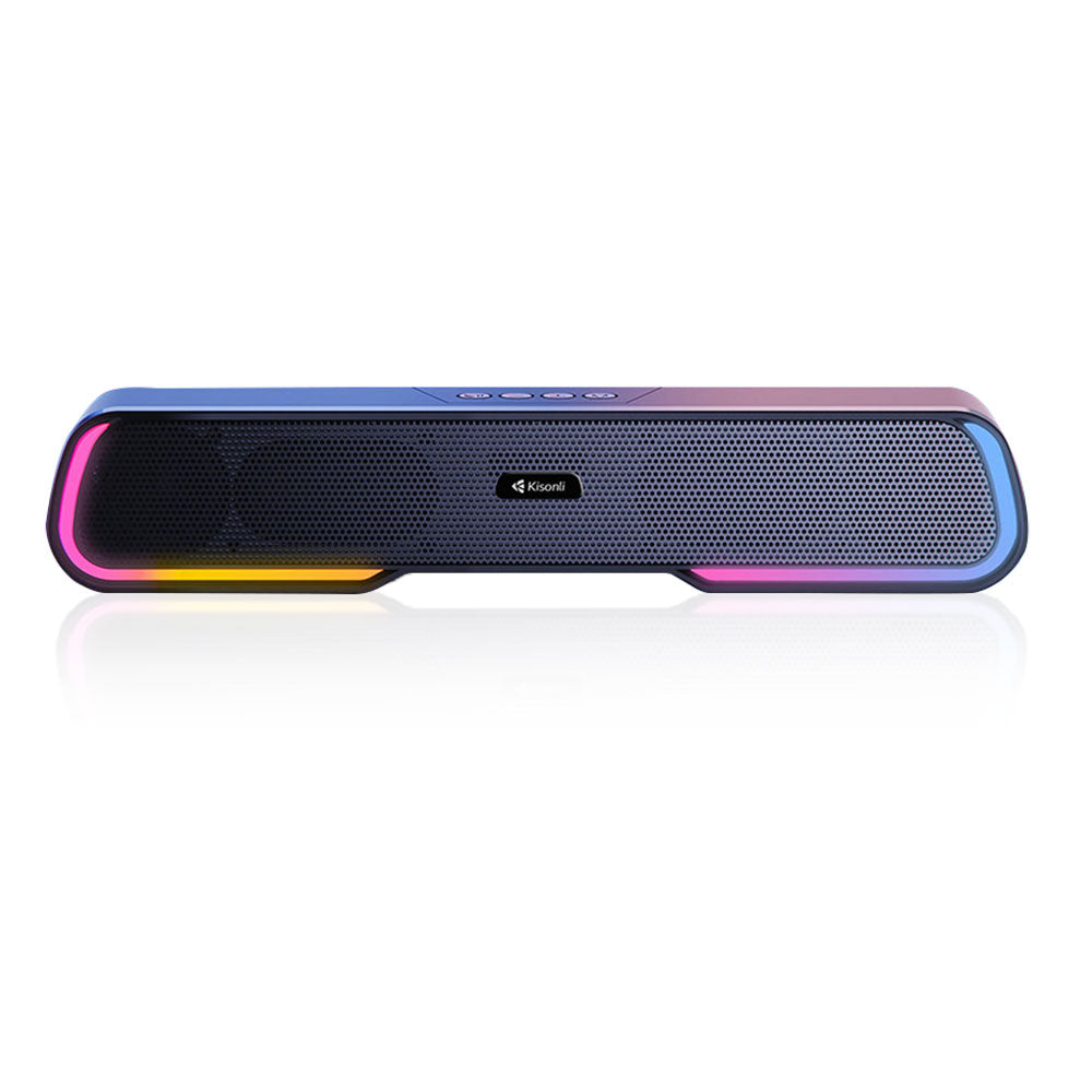 KISONLI LED-913 Bluetooth Sound Bar Speaker with RGB Lights for Gaming and Parties