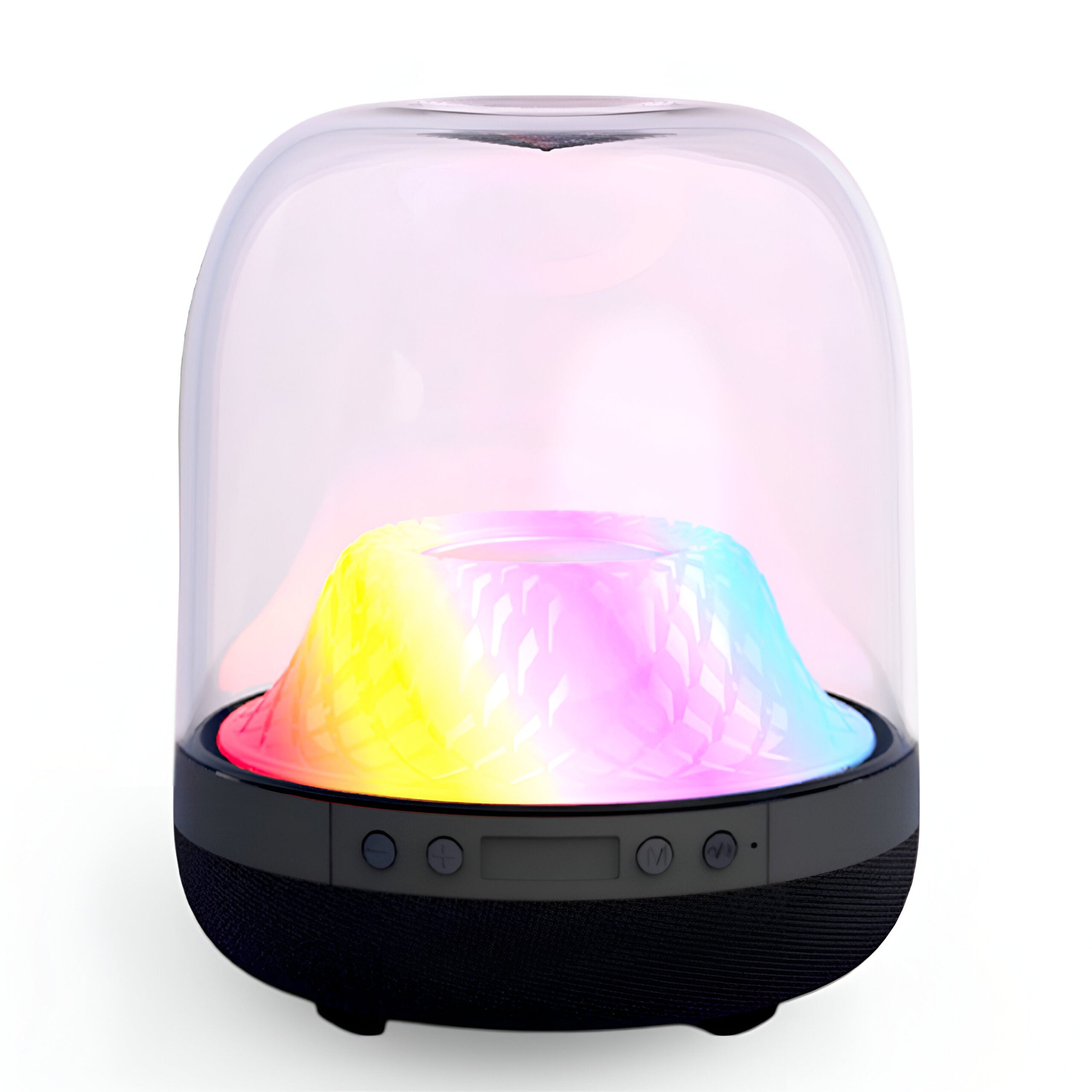 LP92 BT LED Glass Transparent Magic Color Speaker - Portable Multicolor Light & Audio Device