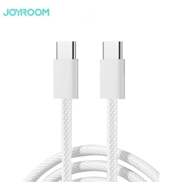 S-A45 Ben Series 60W Fast Charging Type-C to Type-C Braided Data Cable - 1M White