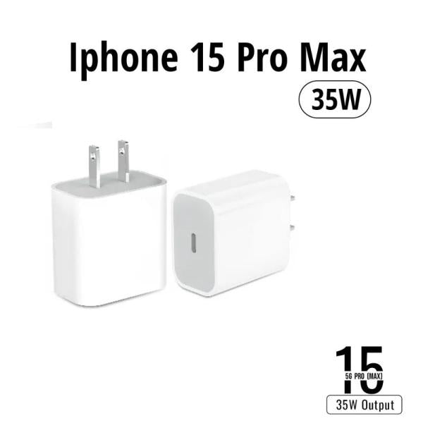 35W USB-C Power Adapter for iPhone 15 Pro Max - Fast Charging with 10FT Cable
