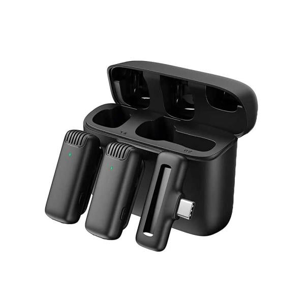 J13 Type C Dual Wireless Lavalier Microphone | 20H Battery Life & Charging Case