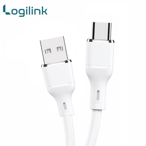 Logilink USB to Type-C Silicone Fast Charging Data Cable 1M - Durable & Reversible