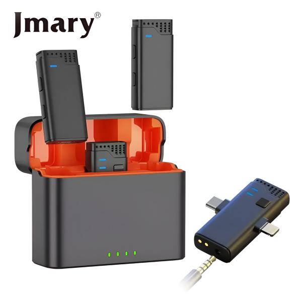 JMARY MW-16 Wireless Microphone – 2.4GHz for Mobile & Camera – Clear Audio for Vloggers & Creators