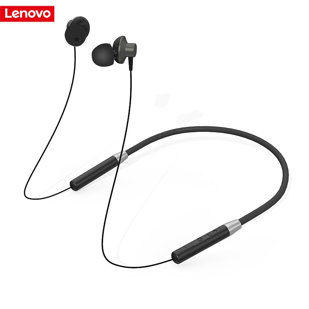 Lenovo HE05 Neckband Headphones - Wireless Bluetooth Earphones with Noise Cancelling & 8-Hour Battery Life