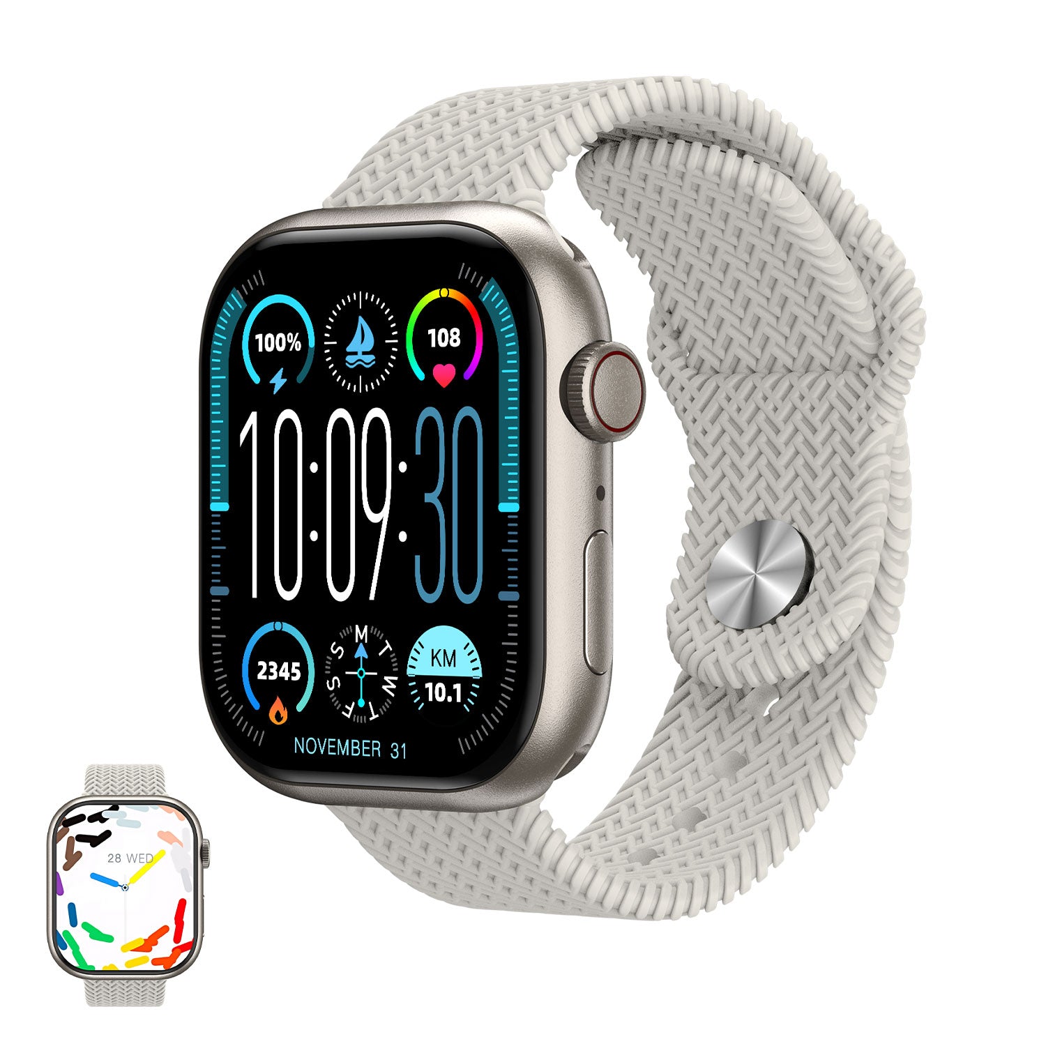 HK9 PRO+ Series 9 AMOLED Screen Smart Watch with Wearfit Pro App - AI Fitness Tracker