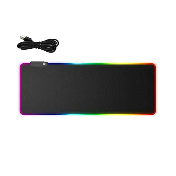 Rgb Gaming Mouse Pad Large (800×300×4mm) Led Mousepad With Non-Slip Rubber Base Soft Pad