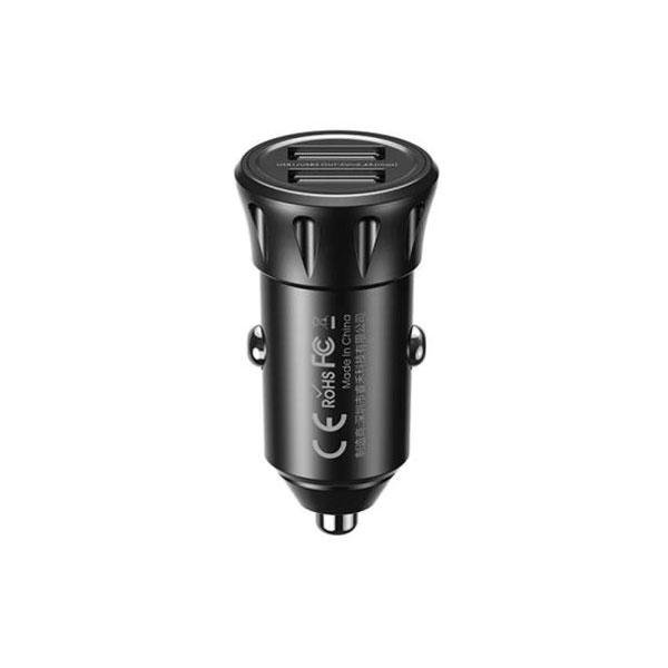 Remax Car Charger Vanguard Series 2usb 2.4a Black Moq:92 (Rcc236)