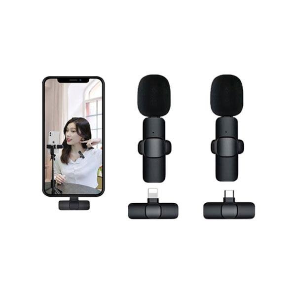 K11 2 IN 1 Collar Wireless Microphone Iphone/Android & Type C Supported