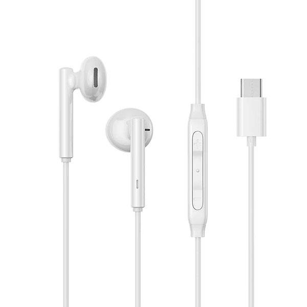 JOYROOM-EC05 TYPE-C Series Half In-Ear Wired Earphones-White