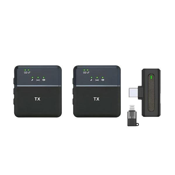 SX8 TYPE-C/IPHONE DUAL PROFESSIONAL LAVALIER WIRELESS MICROPHONE FOR INTERVIEW, VLOG, LIVE MIC NOISE REDUCTION