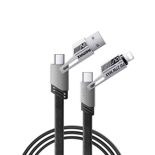 REMAX RC-C189 65W 4 IN 1 MULTI FUNCTIONAL DATA CABLE BLACK