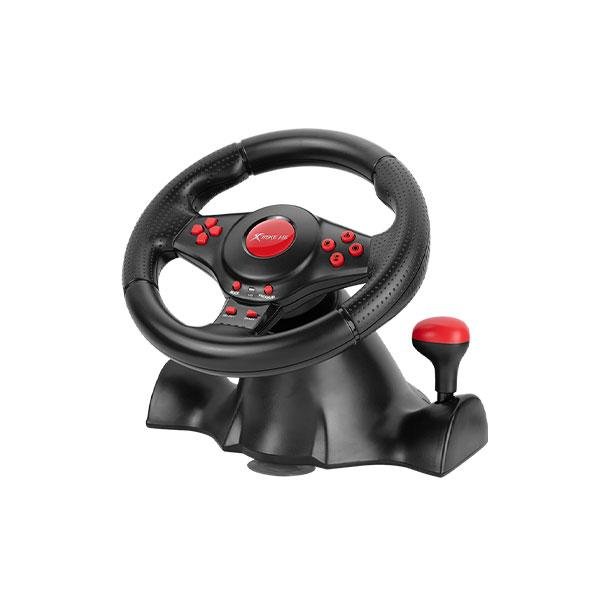 XTRIKE ME GP-903 RACING WHEEL WITH DUAL VIBRATION MOTORS REALISTIC GAMING EXPERIENCE