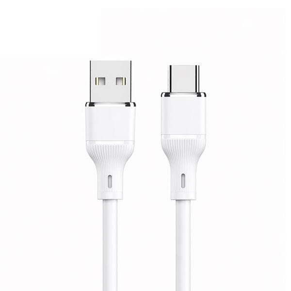 LOGILINK USB TO TYPE C SILICONE FAST CHARGING DATA CABLE 1M (1 YEAR WARRANTY) WHITE