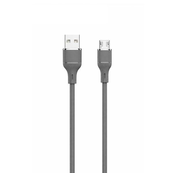 LOGILINK USB TO MICRO SILICONE FAST CHARGING DATA CABLE 1M (1 YEAR WARRANTY) GREY